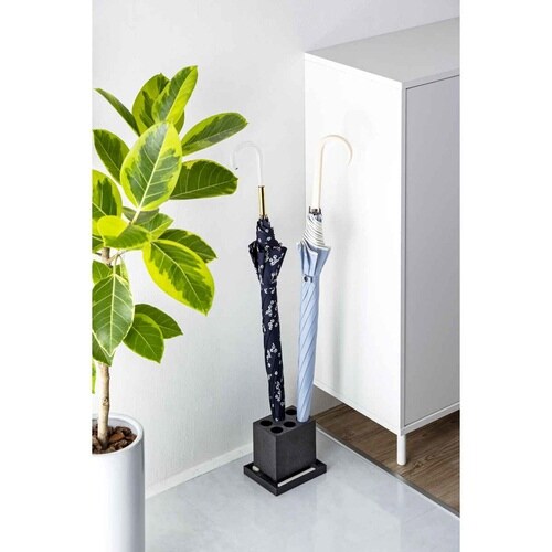 karari 傘立て スリム 珪藻土 ブラック