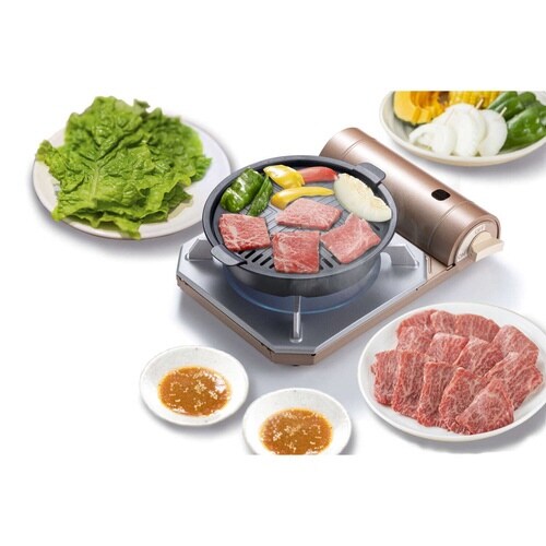 ヘルシー焼肉グリル 丸形 ガス火専用 コンパクト