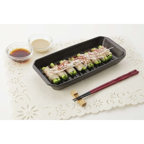 グリルプレート 25×11cm 長角 陶器