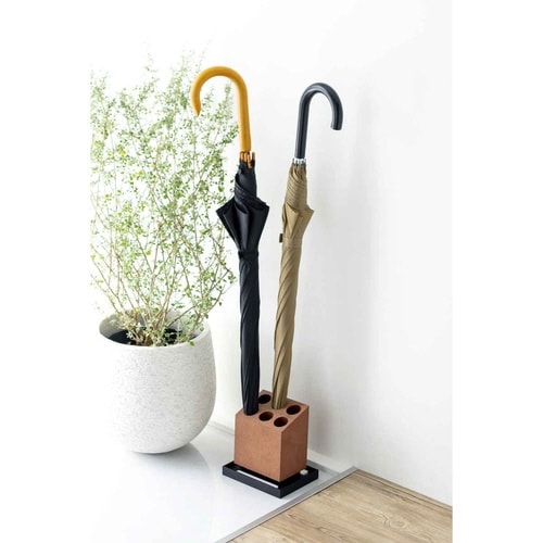 傘立て アンブレラスタンド 珪藻土 6本 ブラウン