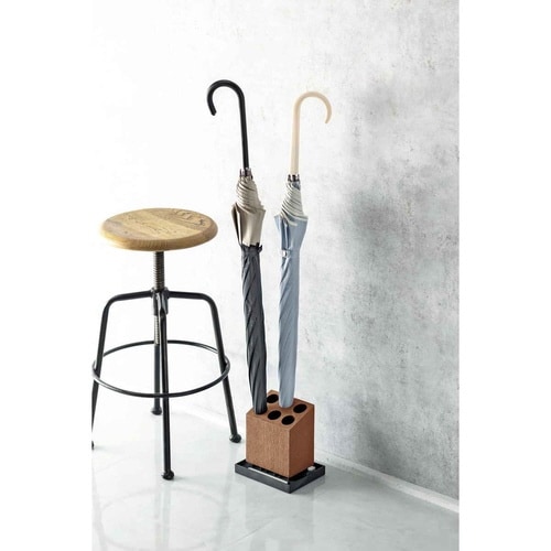 傘立て アンブレラスタンド 珪藻土 6本 ブラウン