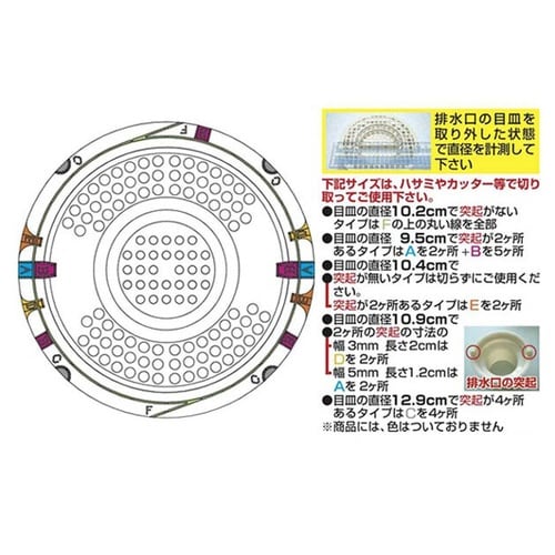 排水口受け 髪の毛くるくるポイ 新型Cタイプ