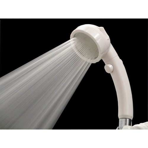 シャワーヘッド 極細 ワンタッチストップ機能付き