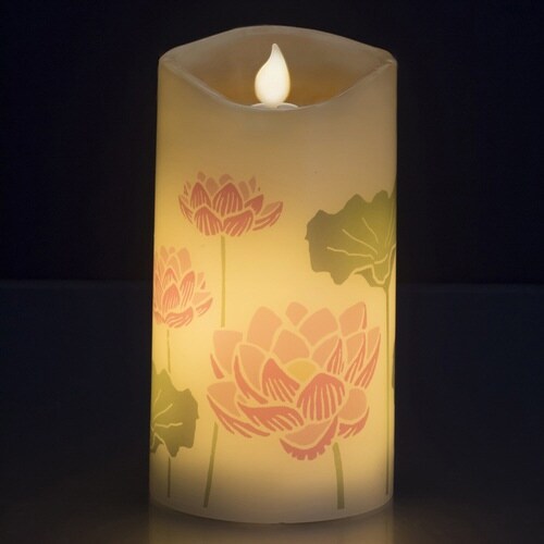 LEDローソク いろはあかり 蓮ハナ 電池式