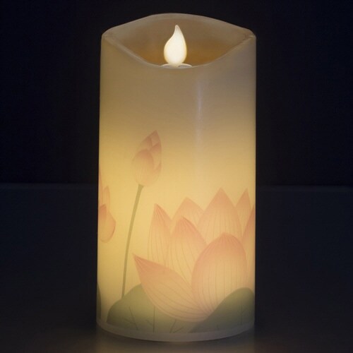 LEDローソク いろはあかり 蓮ツボミ 電池式