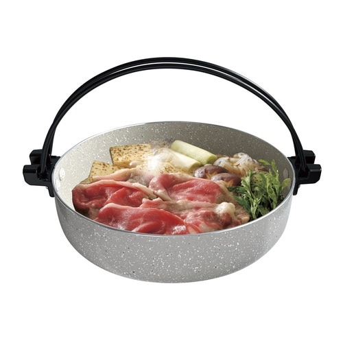 すきやき鍋 24cm IH対応 ガラス蓋付き