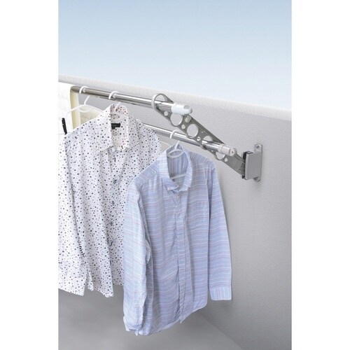 物干し サオアップ ベランダ物干し ホワイト