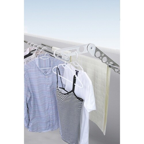 物干し サオアップ ベランダ物干し ホワイト