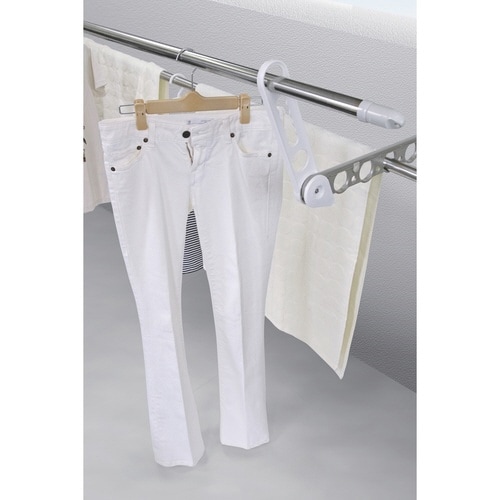 物干し サオアップ ベランダ物干し ホワイト