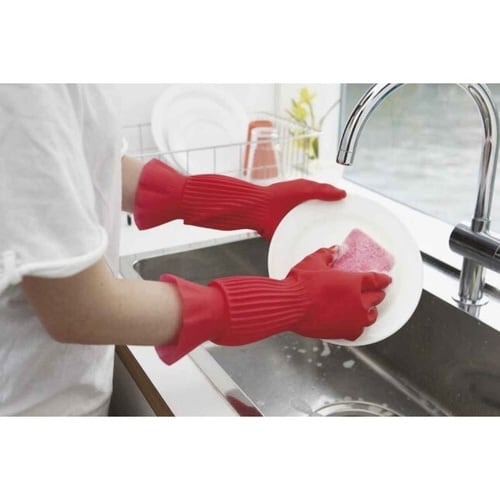 ゴム手袋 手袋 プリティーネ レッド Mサイズ