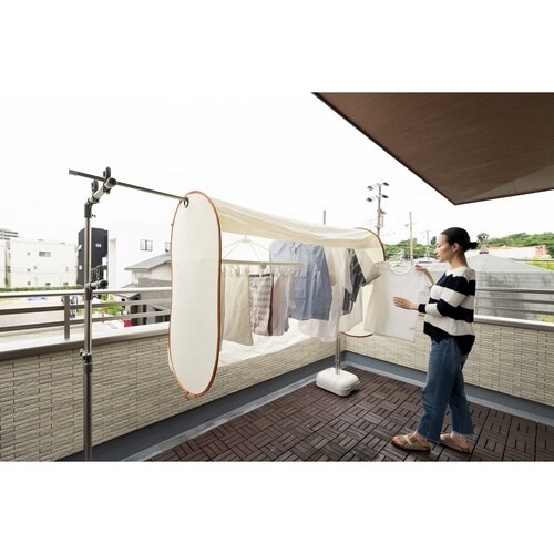 雨よけカバー 洗濯ものカバー ワイド 花粉 黄砂