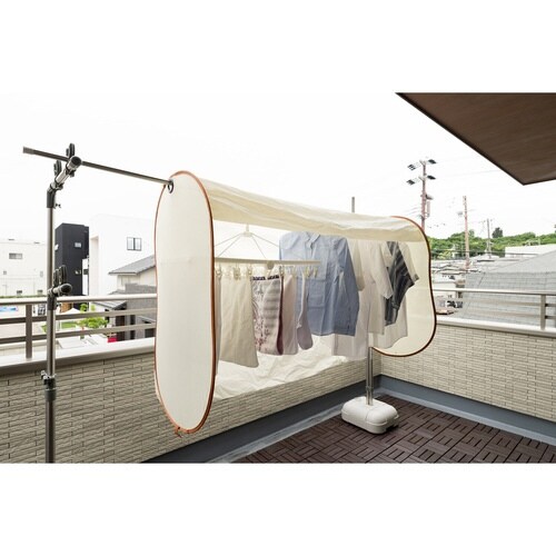 雨よけカバー 洗濯ものカバー ワイド 花粉 黄砂