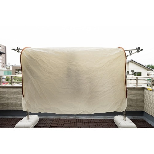 雨よけカバー 洗濯ものカバー ワイド 花粉 黄砂