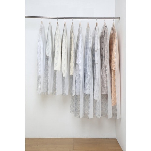 衣類カバー ティッシュ式 洋服カバー フラワー