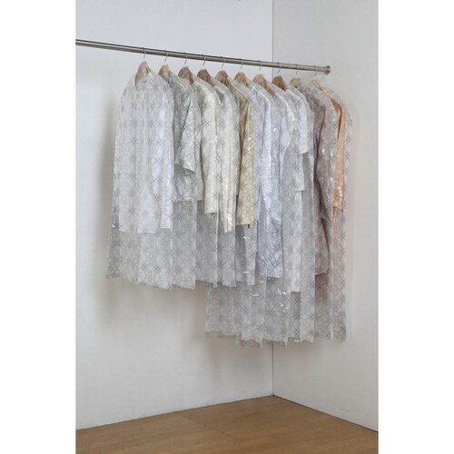 衣類カバー ティッシュ式 洋服カバー フラワー
