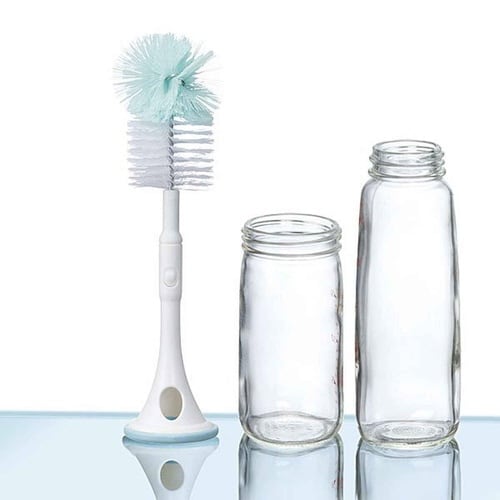 哺乳瓶ブラシ 置くだけたっち ブラシ ガラスびん用