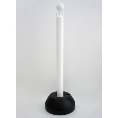 駐車場スタンド チェーン付き 3本入り ホワイト