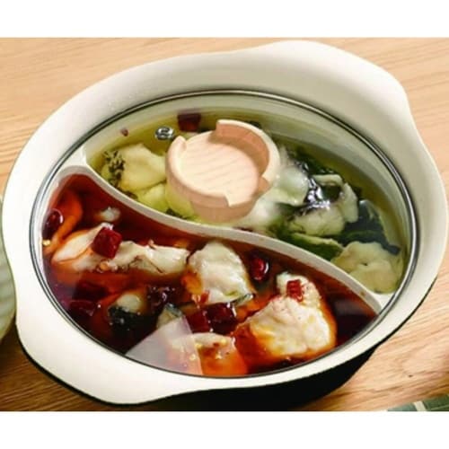 仕切り鍋 20cm IH対応 ブラック