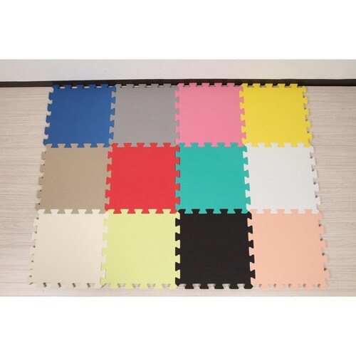 カラージョイントマット 8枚セット ブラック