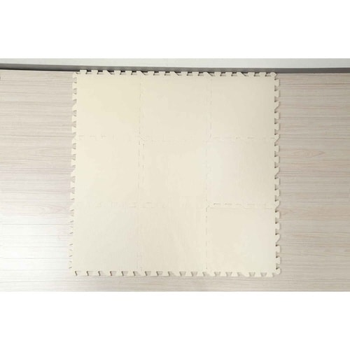 ジョイントマット 9枚入 0.5畳分 アイボリー