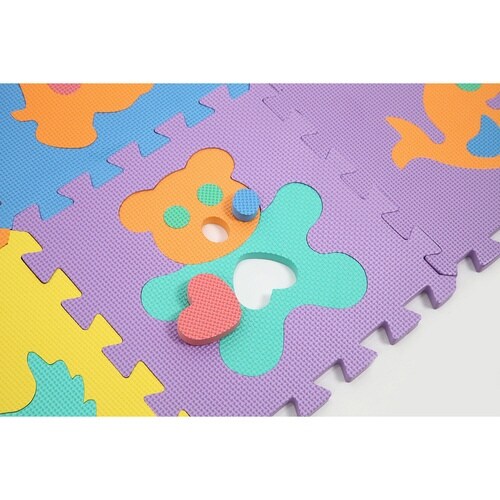 パズルマット ジョイントマット 動物 9枚入り