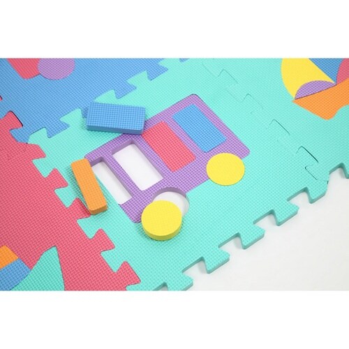 パズルマット ジョイントマット 乗り物 9枚入り