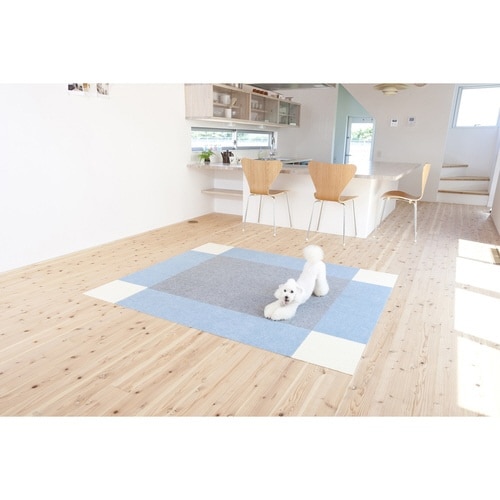 タイルカーペット 吸着ぴたマット ループ グレー