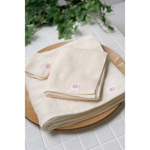 ミニタオル 18×18cm いとやのタオル 生成り