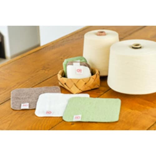 ミニタオル 泉州 18×18cm 乳白