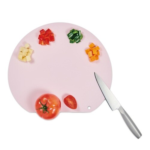 まな板 かまぼこ型 ワイド 抗菌 スモーキーピンク