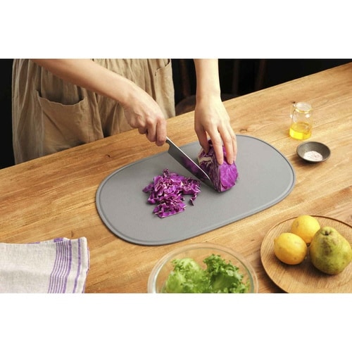 オーバルまな板 L 食洗機対応 ダークグレー