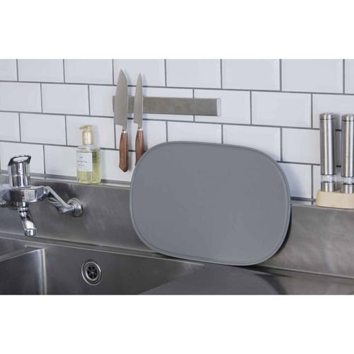 オーバルまな板 L 食洗機対応 ダークグレー