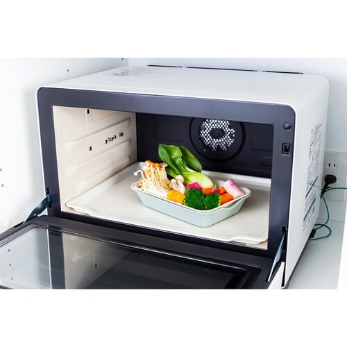 ザル&バット3点セット 抗菌 角型 グリーン