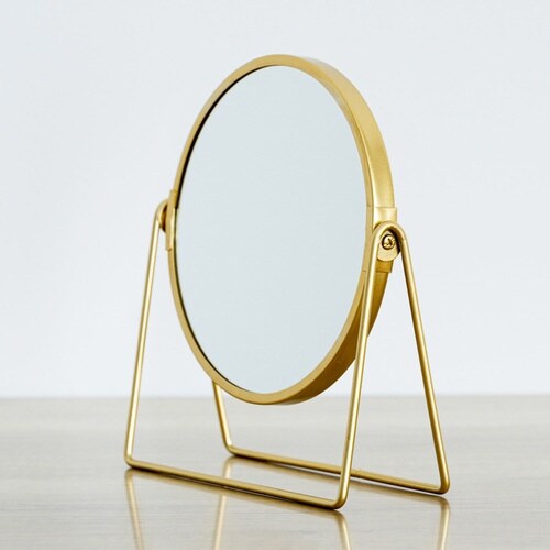 卓上スタンドミラー ロータイプ 片面拡大鏡 3倍率