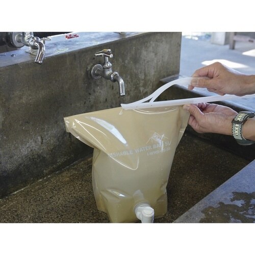 ウォータータンク 5L 折りたたみ サンドベージュ