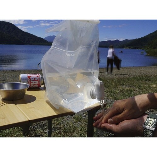 ウォータータンク 5L 折りたたみ クリア