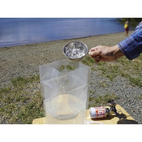 ウォータータンク 5L 折りたたみ クリア