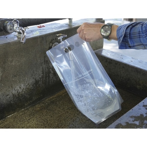 ウォータータンク 5L 折りたたみ クリア