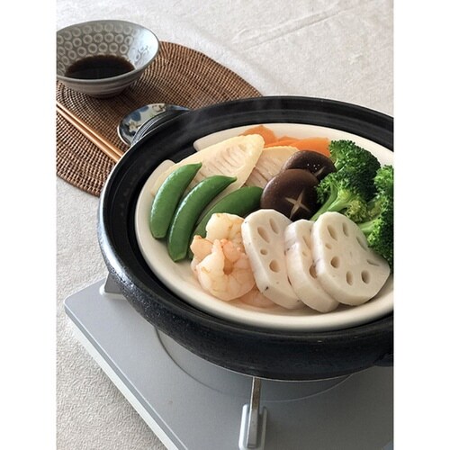 土鍋 2L スノコ付き ヘルシー土鍋 天目