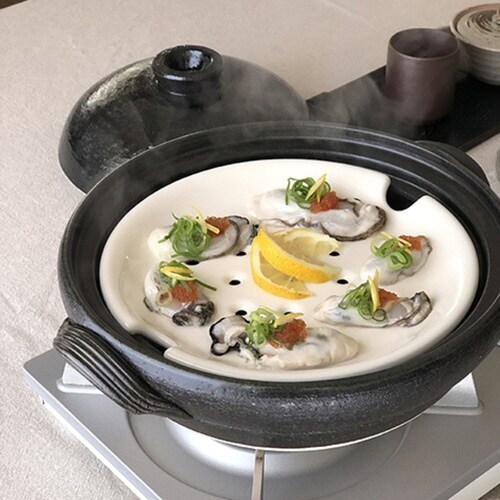 土鍋 2L スノコ付き ヘルシー土鍋 天目