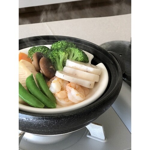 土鍋 2L スノコ付き ヘルシー土鍋 天目