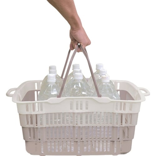 レジかご 折りたたみ ニューバスケット ブラウン