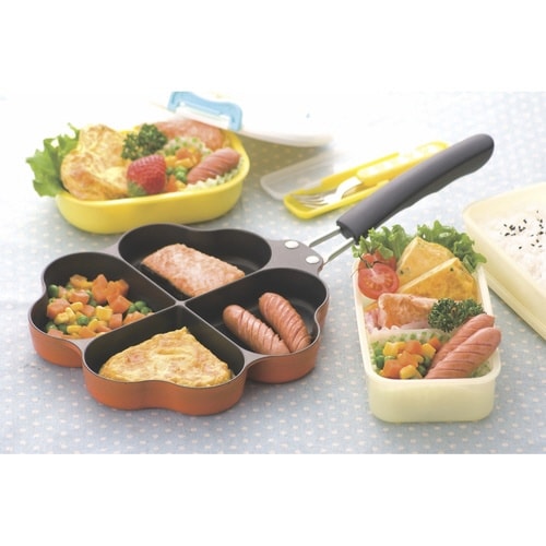 仕切りフライパン IH対応 オレンジ