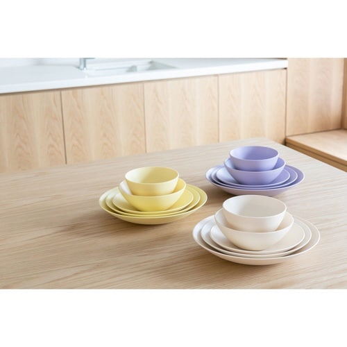 プレート 21cm ほわり米 米プレート パープル