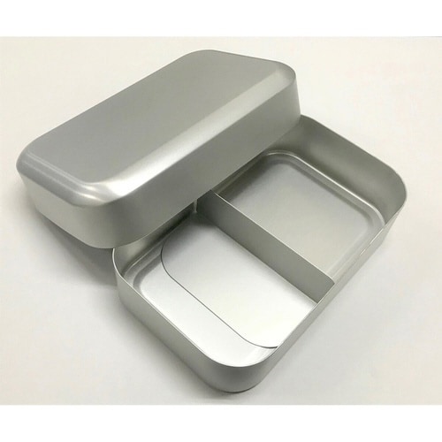 弁当箱 1段 400ml アルミ 角丸型