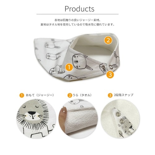 よだれかけ Mister Fly ライオン