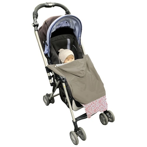 ケープ 抱っこ紐 防寒 ウィンドブレーカー モカ