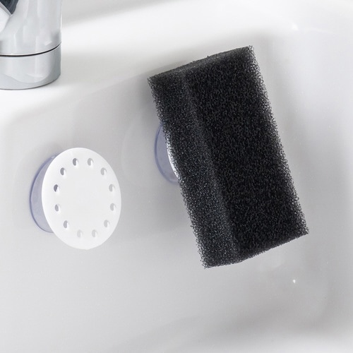 スポンジラック 吸盤式 ホワイト