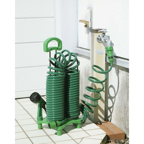 ガーデンコイルホース スタンドセット 12m