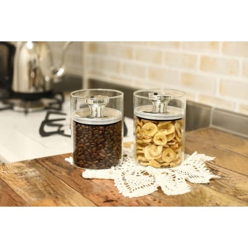 保存容器 900ml 密閉 ガラスキャニスター